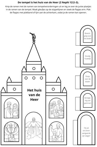 doe-pagina: de tempel is het huis des Heren