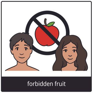 forbidden fruit gospel symbol