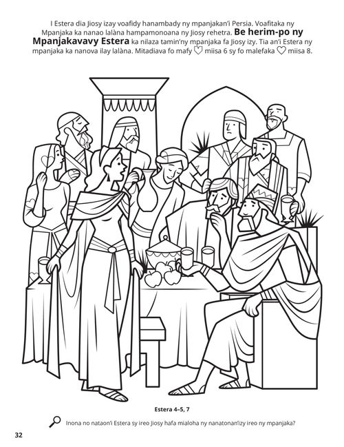 Esther coloring page