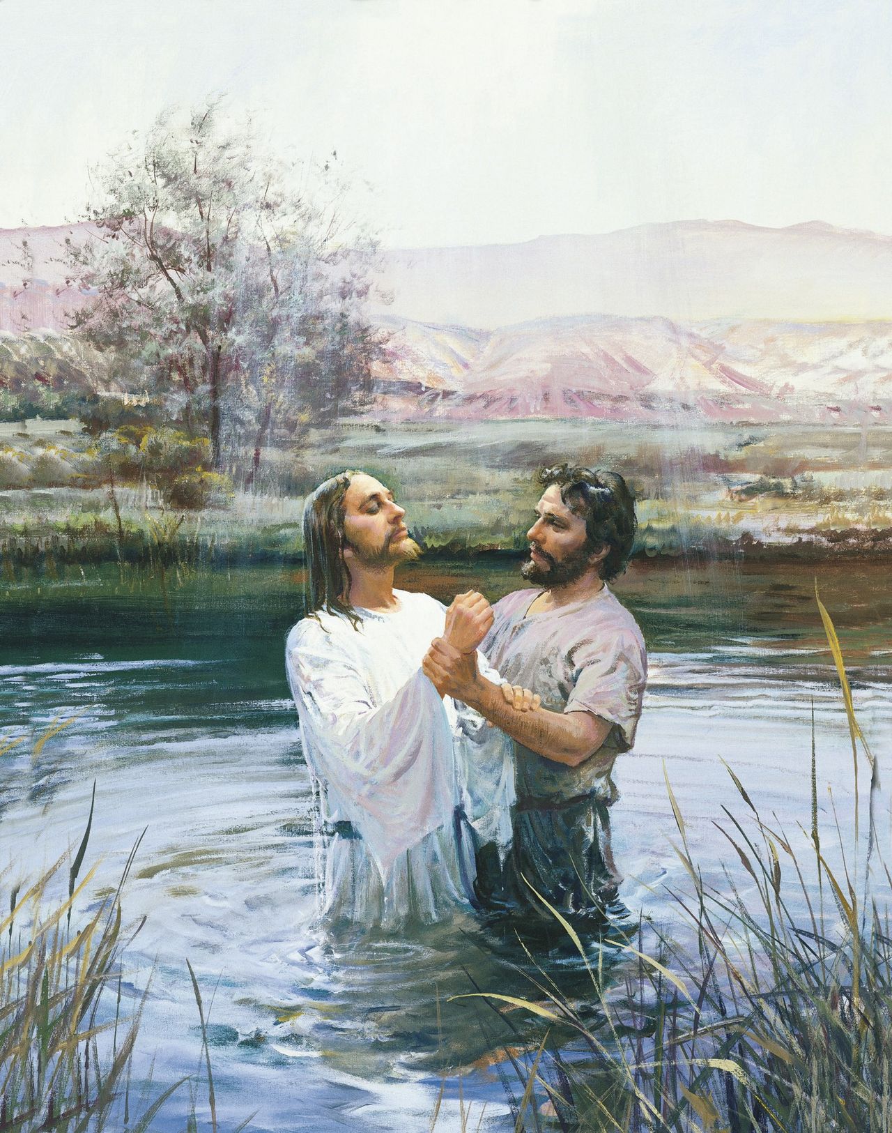 イエスにバプテスマを施すバプテスマのヨハネ(イエスにバプテスマを施すヨハネ）