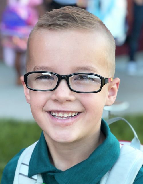 Headshot of smiling boy