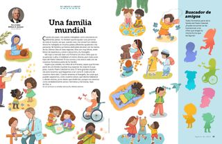 Niños haciendo una variedad de actividades, como practicar deportes, hacer manualidades y disfrutar de la naturaleza