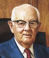 Portrait painting of President Spencer W. Kimball.