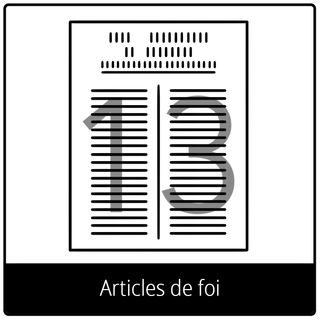 Pictogramme de l’Évangile pour « Articles de foi »