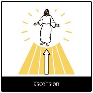 Pictogramme de l’Évangile pour « ascension »