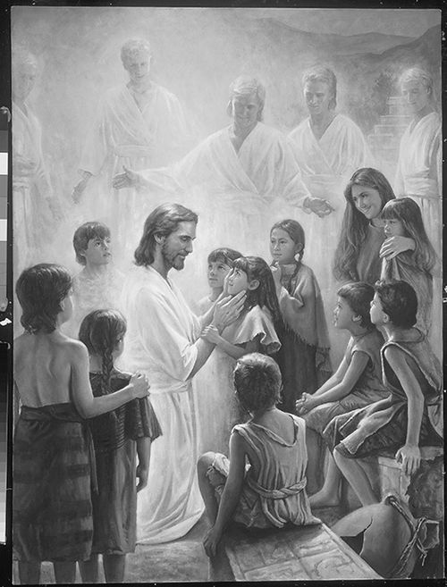 Christ with Nephite children