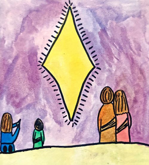 Child’s drawing of the star in Zarahemla at Jesus’s birth