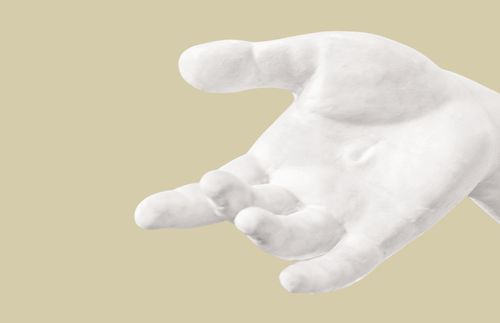 hand from Christus statue