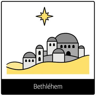 Pictogramme de l’Évangile pour « Bethléhem »