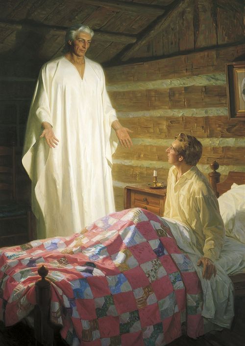 Moroni Appears to Joseph Smith in His Room