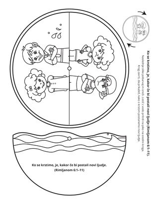 Stran z dejavnostjo: Ko se krstimo, je, kakor če bi postali nov človek