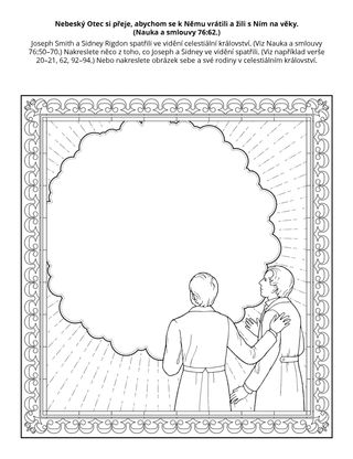 stránka s činnostmi: Mohu žít s Nebeským Otcem v celestiálním království