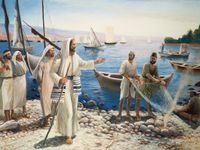 Jesus calling fishermen