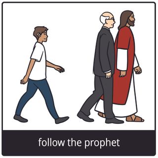 follow the prophet gospel symbol