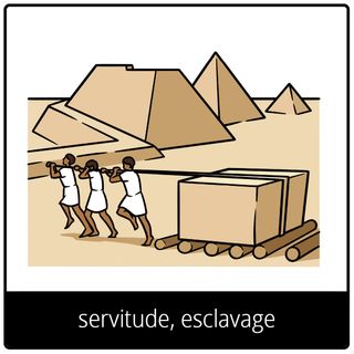 Pictogramme de l’Évangile pour « servitude, esclavage »