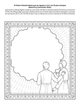 Hoja de actividades: Puedo vivir con el Padre Celestial en el Reino Celestial