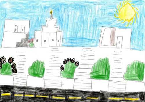 Child’s drawing of a temple