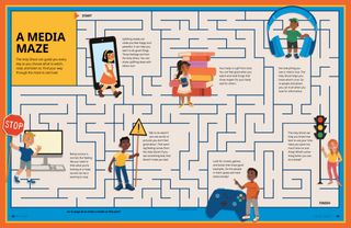 A maze with tips about using media