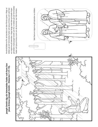 aktivitetssida: Joseph Smith såg vår himmelske Fader och hans Son Jesus Kristus