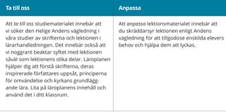 beskrivning av att ta till sig kontra att anpassa