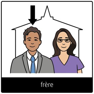 Pictogramme de l’Évangile pour « frère »