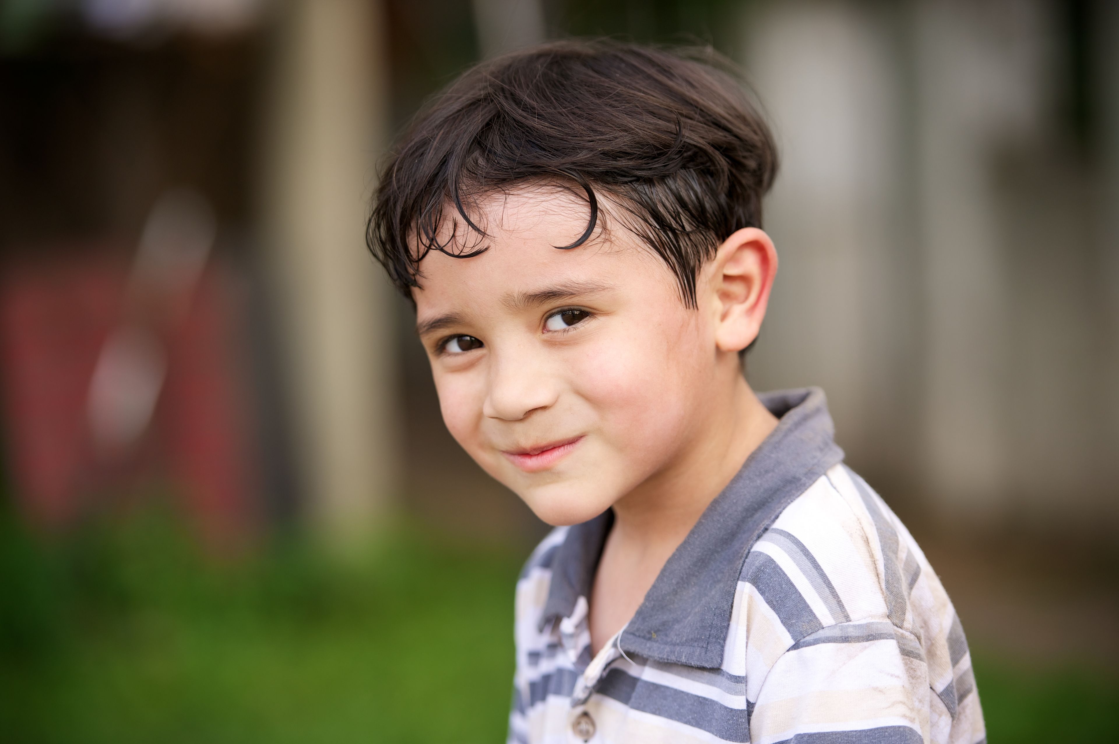 A portrait of a young boy in Argentina.
