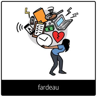 Pictogramme de l’Évangile pour « fardeau »