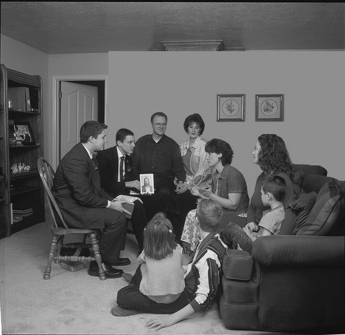 missionaries teaching family