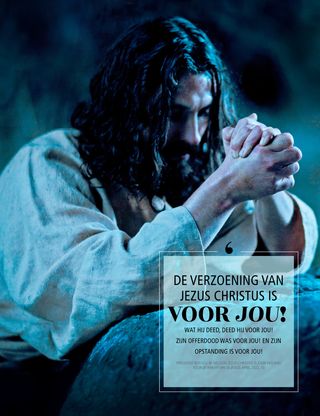 data-poster over de verzoening van Jezus Christus