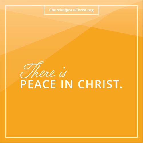 "There Is Peace In Christ." Do Not Copy.