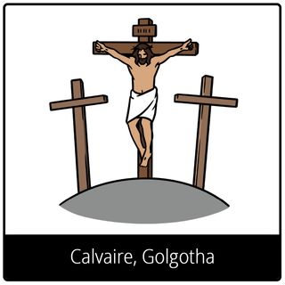 Pictogramme de l’Évangile pour « Calvaire, Golgotha »