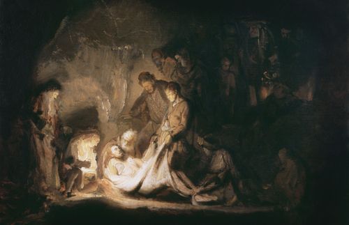 Nicodemus and Joseph taking Christ’s body to the tomb