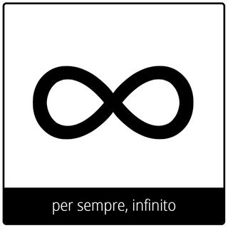 Simbolo del Vangelo “per sempre, infinito”