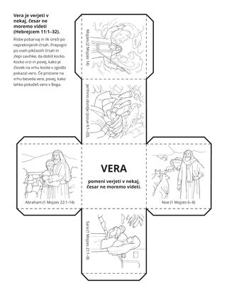 Stran z dejavnostjo: Vera je verjeti v nekaj, česar ne moremo videti