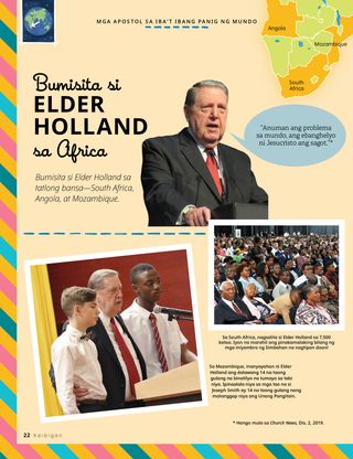 pictures of Elder Holland visiting countries in Africa