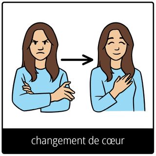 Pictogramme de l’Évangile pour « changement de cœur »