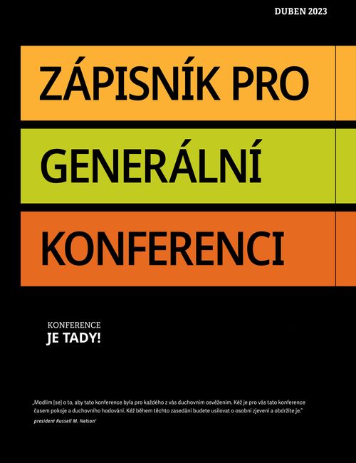 zápisník pro generální konferenci