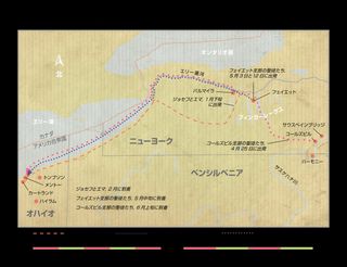 聖徒たちの旅の地図