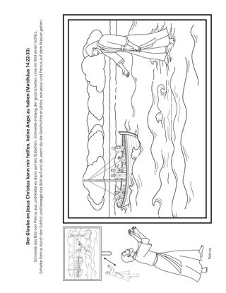 Seite mit der Aktivität: Der Glaube an Jesus Christus kann mir helfen, keine Angst zu haben