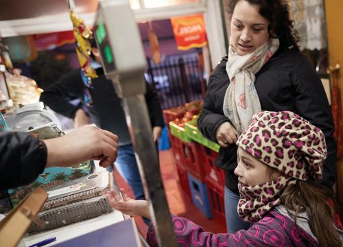 mother and child shopping