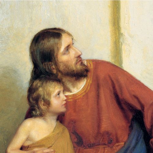 Jesus with a child