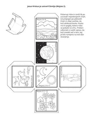 Stran z dejavnostjo: Jezus Kristus je ustvaril zemljo