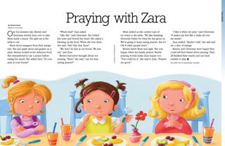 praying with Zara