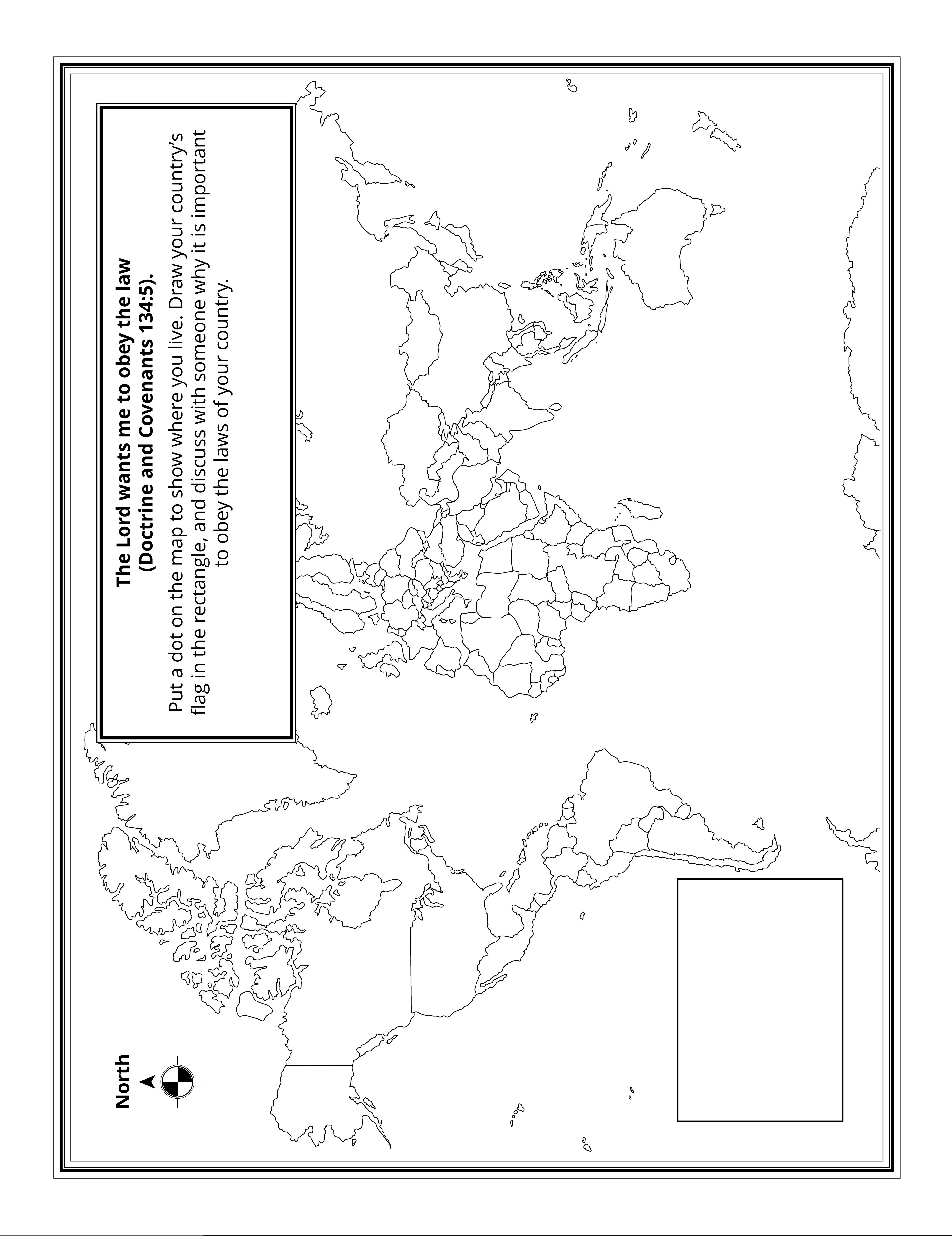 Line art Primary activity depicts a map of the world. © undefined ipCode 1.