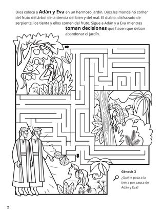 Adam and Eve coloring page