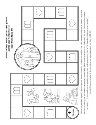página de atividades: Demonstro meu amor a Jesus Cristo quando guardo Seus mandamentos