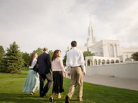 family and Bountiful Utah Temple