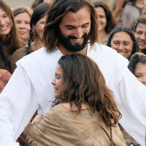 Jesucristo con una joven