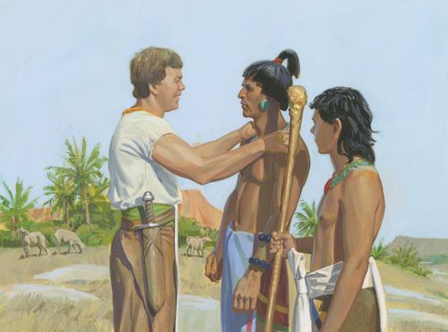 Ammon talking to servants