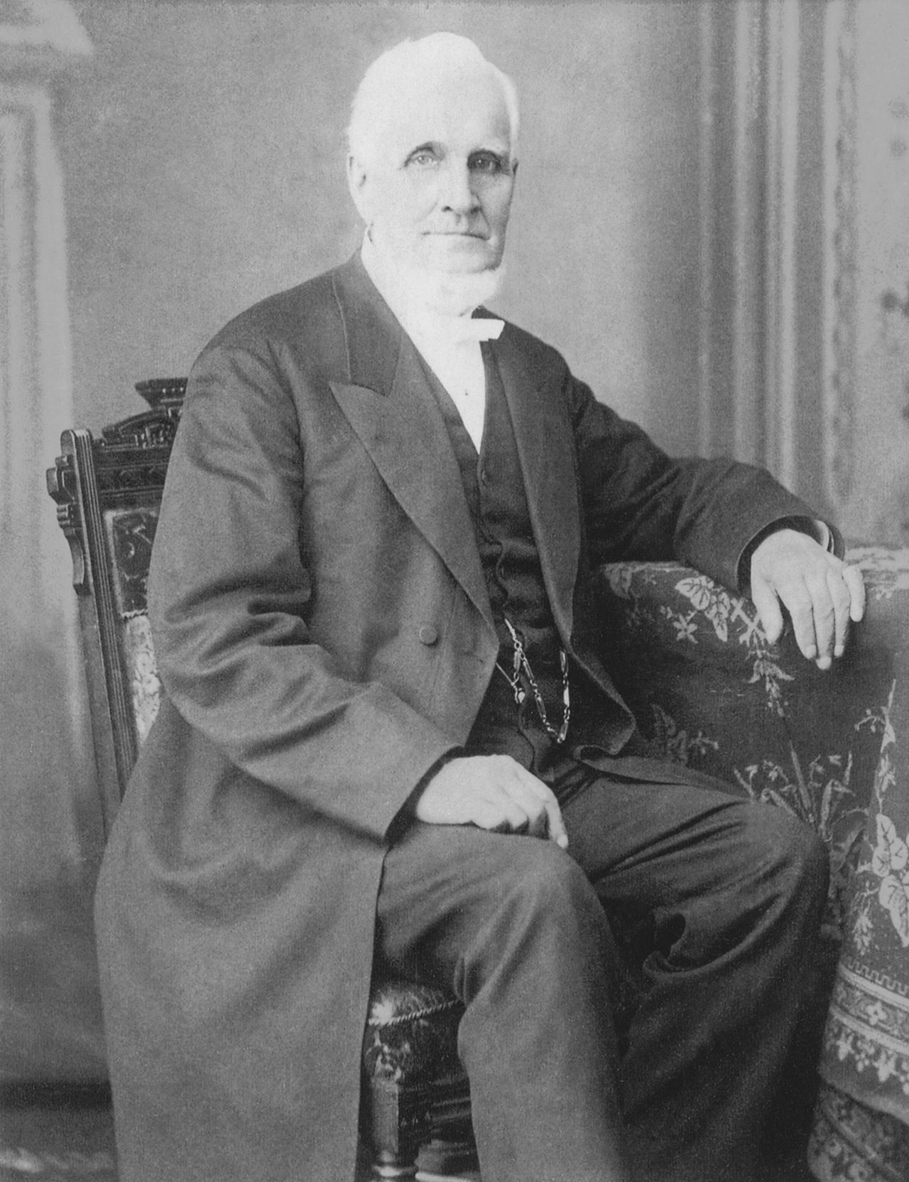 A historic photograph of President John Taylor.